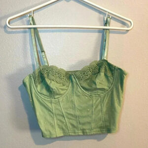 CROPPED corset top Size L Haute Monde